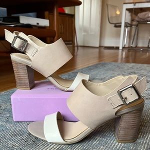 Franco Sarto ‘Gothic’ block heel open toe sandal 8.5